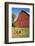 Washington State, Palouse, Whitman County. Pioneer Stock Farm, Chickens and Peacock in Barn Window-Alison Jones-Framed Photographic Print