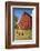 Washington State, Palouse, Whitman County. Pioneer Stock Farm, Chickens and Peacock in Barn Window-Alison Jones-Framed Photographic Print