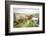 Washington State, Palouse, Whitman County. Pioneer Stock Farm, Cows at Pasture Gate-Alison Jones-Framed Photographic Print