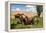 Washington State, Palouse, Whitman County. Pioneer Stock Farm, Tractor Used for Fence Building-Alison Jones-Framed Premier Image Canvas