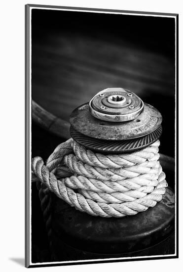 Washington State, Port Townsend. Barient Winch on an Old Wood Sailboat-Kevin Oke-Mounted Photographic Print
