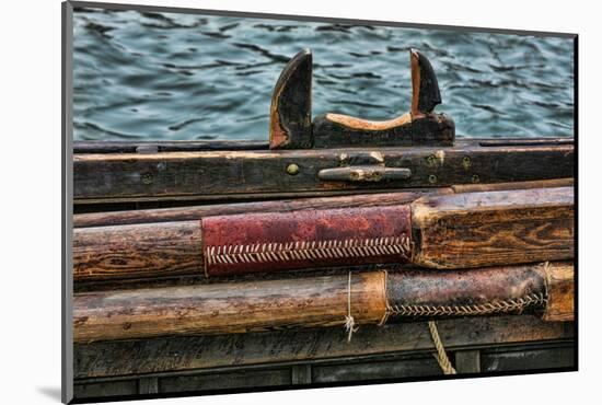 Washington State, Port Townsend. Stowed Oars and Oar Port on Longboat-Jaynes Gallery-Mounted Photographic Print