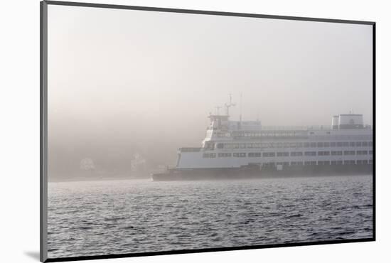 Washington State, Puget Sound. Ferry Emerges from Dense Fog-Trish Drury-Mounted Photographic Print