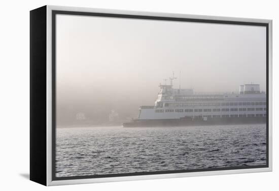 Washington State, Puget Sound. Ferry Emerges from Dense Fog-Trish Drury-Framed Premier Image Canvas