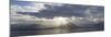 Washington State, Seabeck. Composite of God Rays over Hood Canal-Don Paulson-Mounted Photographic Print