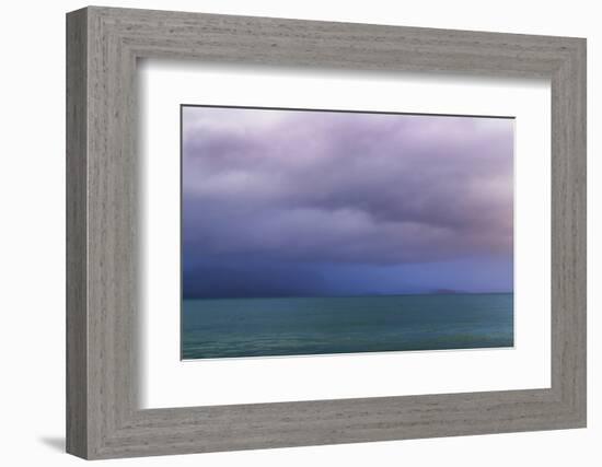 Washington State, Seabeck. Storm Clouds over Hood Canal at Twilight-Jaynes Gallery-Framed Photographic Print