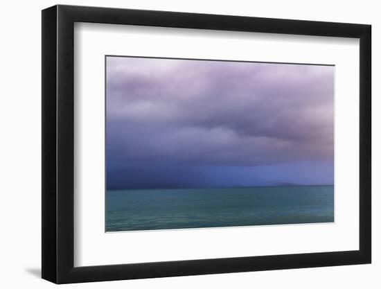 Washington State, Seabeck. Storm Clouds over Hood Canal at Twilight-Jaynes Gallery-Framed Photographic Print