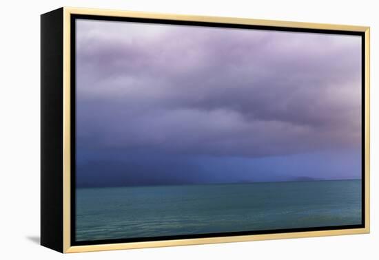 Washington State, Seabeck. Storm Clouds over Hood Canal at Twilight-Jaynes Gallery-Framed Premier Image Canvas