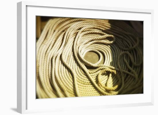 Washington State, Seattle, Boat Line Coil-Savanah Stewart-Framed Photographic Print