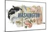 Washington State Symbols-Stacy Hsu-Mounted Art Print