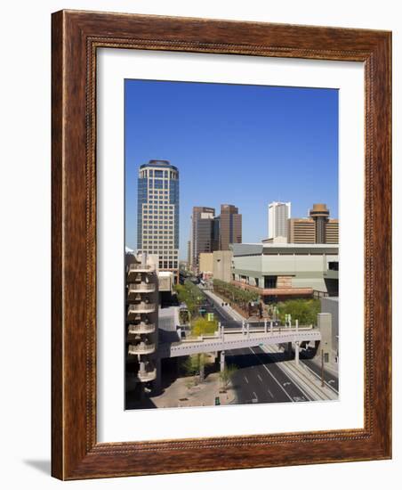 Washington Street and Skyline, Phoenix, Arizona, United States of America, North America-Richard Cummins-Framed Photographic Print