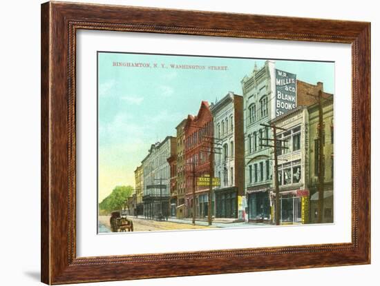 Washington Street, Binghamton, New York-null-Framed Art Print