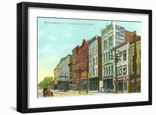 Washington Street, Binghamton, New York-null-Framed Art Print