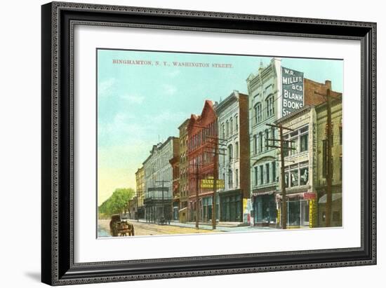 Washington Street, Binghamton, New York-null-Framed Art Print