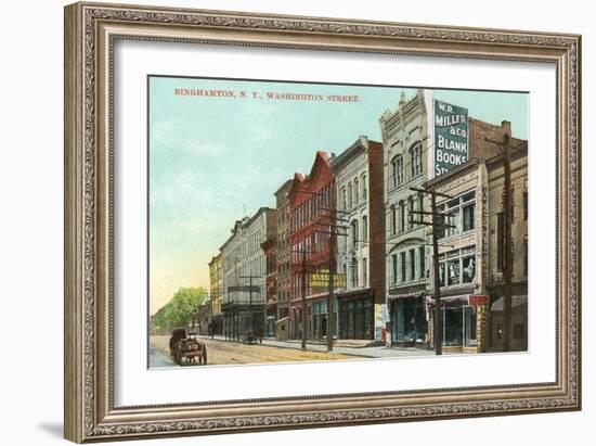 Washington Street, Binghamton-null-Framed Art Print