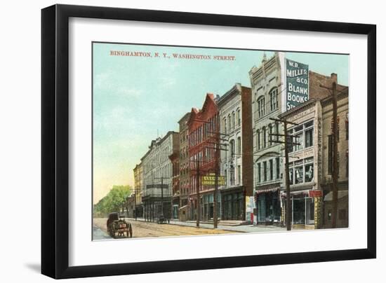 Washington Street, Binghamton-null-Framed Art Print