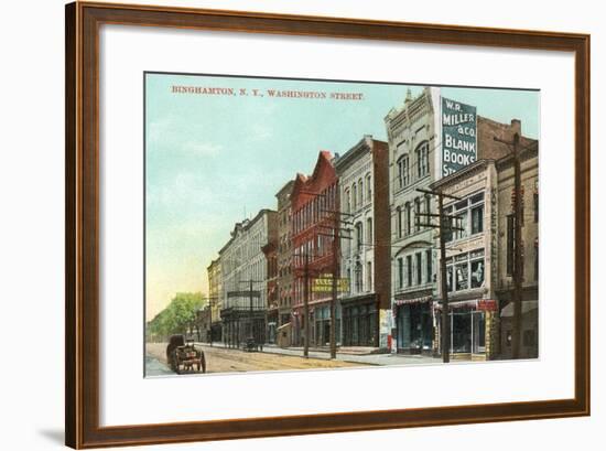 Washington Street, Binghamton-null-Framed Art Print