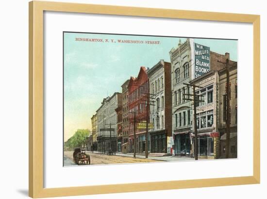 Washington Street, Binghamton-null-Framed Art Print