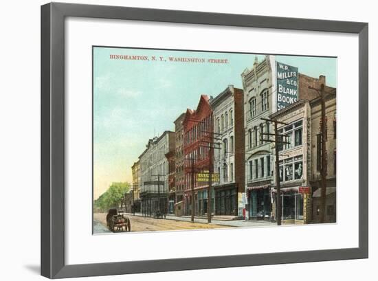 Washington Street, Binghamton-null-Framed Art Print