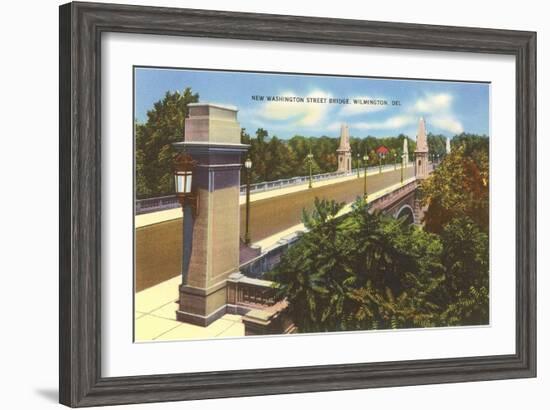 Washington Street Bridge, Wilmington, Delaware-null-Framed Art Print