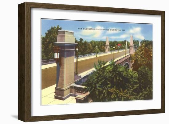 Washington Street Bridge, Wilmington, Delaware-null-Framed Art Print