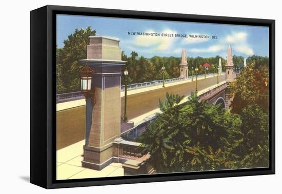 Washington Street Bridge, Wilmington, Delaware-null-Framed Stretched Canvas