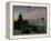 Washington Street, Indianapolis At Dusk-Theodor Groll-Framed Premier Image Canvas