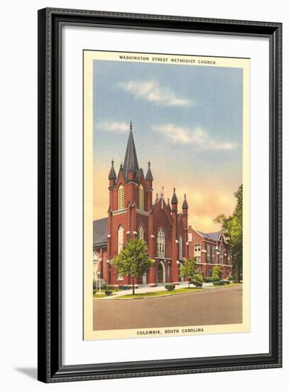 Washington Street Methodist, Columbia-null-Framed Art Print