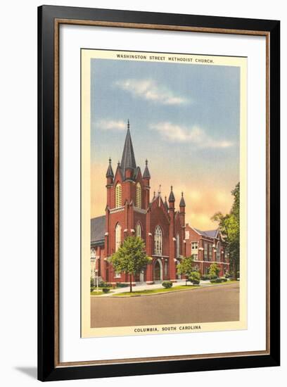 Washington Street Methodist, Columbia-null-Framed Art Print