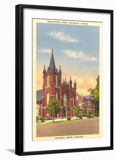 Washington Street Methodist, Columbia-null-Framed Art Print