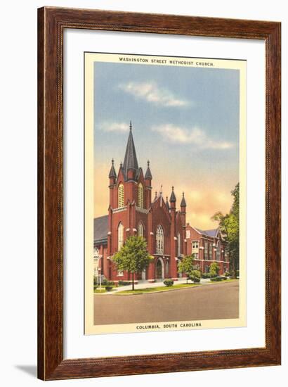 Washington Street Methodist, Columbia-null-Framed Art Print