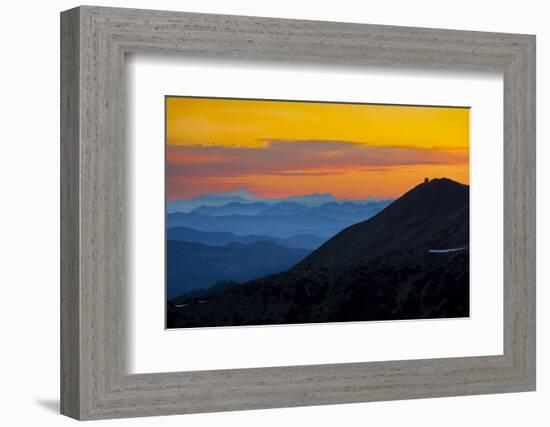 Washington, Sunrise, Mt. Fremont Lookout and the Cascade Range from Second Burroughs-Gary Luhm-Framed Photographic Print