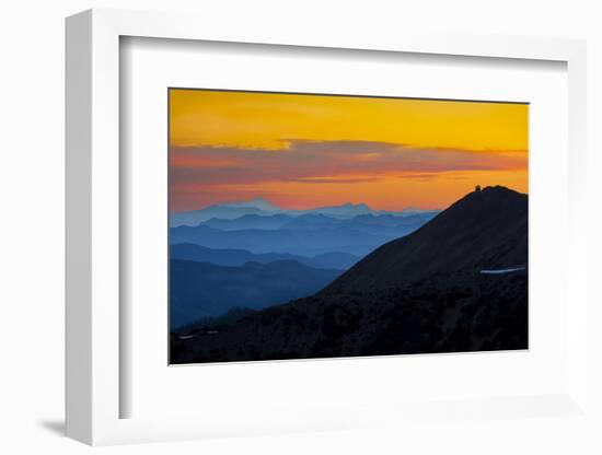 Washington, Sunrise, Mt. Fremont Lookout and the Cascade Range from Second Burroughs-Gary Luhm-Framed Photographic Print