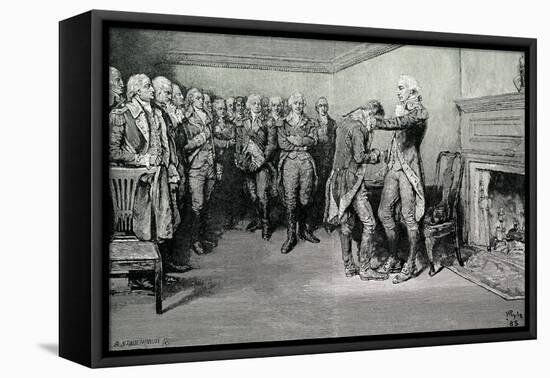 Washington takes leave of his officers-Howard Pyle-Framed Premier Image Canvas