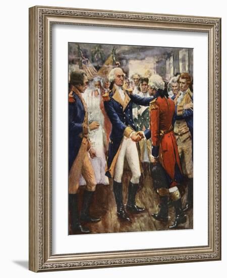 Washington Taking Leave of His Officers-Arthur C. Michael-Framed Giclee Print