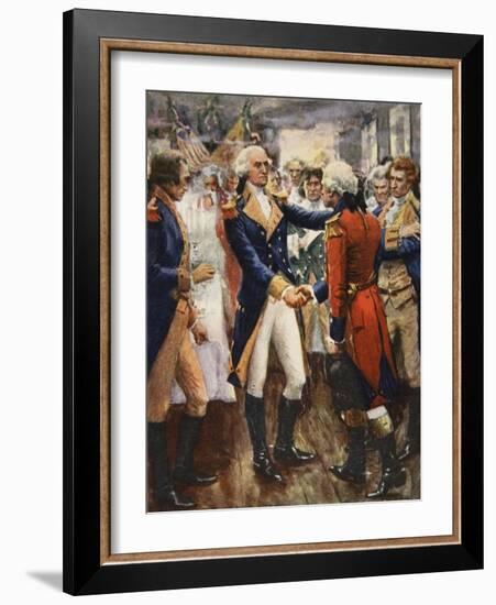 Washington Taking Leave of His Officers-Arthur C. Michael-Framed Giclee Print