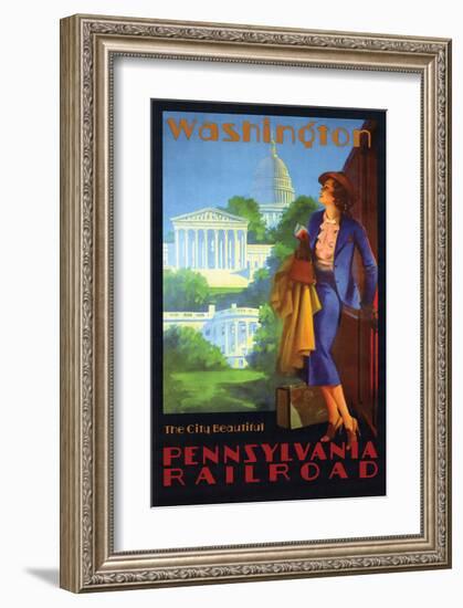 Washington the Beautiful City-null-Framed Art Print