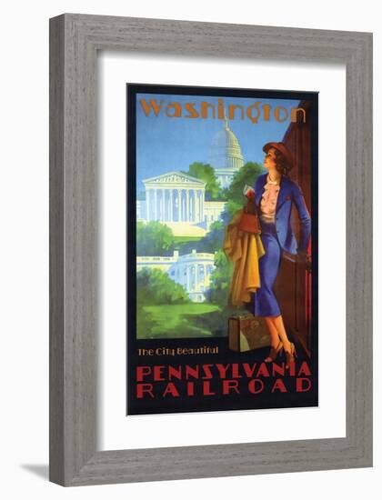 Washington the Beautiful City-null-Framed Art Print