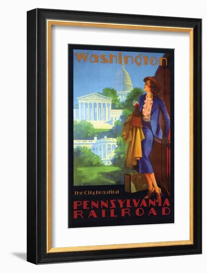 Washington the Beautiful City-null-Framed Art Print