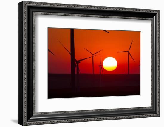 Washington, Walla Walla. Windmills. Stateline Wind Project-Brent Bergherm-Framed Photographic Print