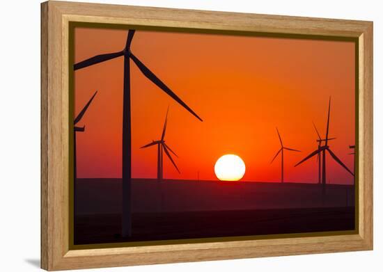 Washington, Walla Walla. Windmills. Stateline Wind Project-Brent Bergherm-Framed Premier Image Canvas