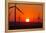 Washington, Walla Walla. Windmills. Stateline Wind Project-Brent Bergherm-Framed Premier Image Canvas