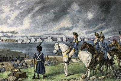 Washington Watching Evacuation of British Troops From Boston, 1776' Giclee Print | Art.com