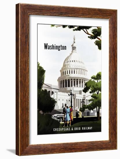 Washington-Bern Hill-Framed Giclee Print