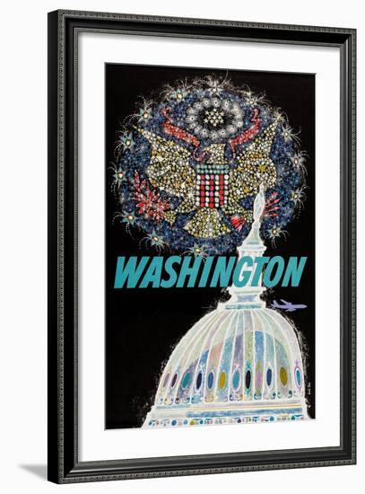 Washington-David Klein-Framed Art Print