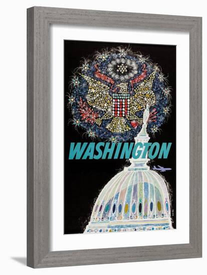 Washington-David Klein-Framed Art Print