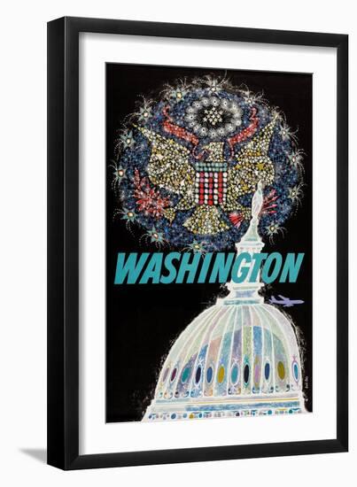 Washington-David Klein-Framed Art Print