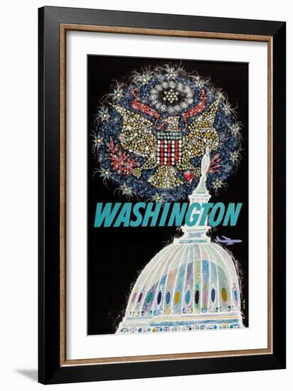 Washington-David Klein-Framed Art Print