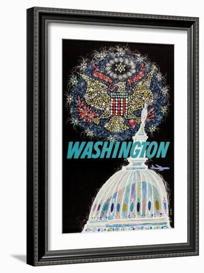 Washington-David Klein-Framed Art Print