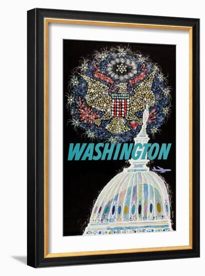 Washington-David Klein-Framed Art Print